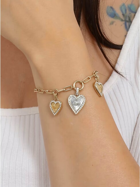 LOVE ME TENDER  Multicharm-Armband Gelbgold/Rhodium - Armb&auml;nder
