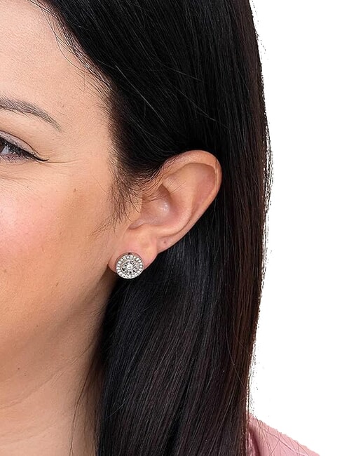 LOVE Kreisf&ouml;rmige Ohrringe mit Zirkonia SILBER - Ohrringe