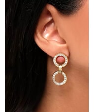 GUESS CIRCLE LIGHTS Doppelte Creolen mit Zirkonia - Ohrringe
