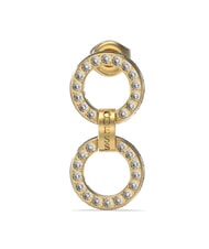 GUESS CIRCLE LIGHTS Doppelte Creolen mit Zirkonia gelbes Gold - Ohrringe - 3