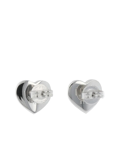 LOVELY Herz-Ohrstecker mit Zirkonia SILBER - Ohrringe