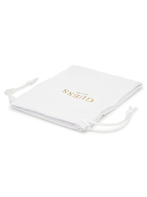 4G LOOP Ohrringe mit 4G-Logo-Charm Gelbgold/Schwarz - Ohrringe