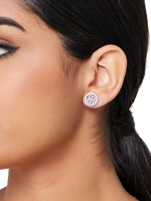 STUDS PARTY Ohrstecker mit 4G-Logo SILBER - Ohrringe