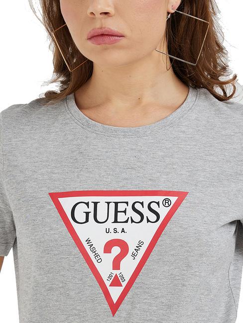 ORIGINAL LOGO Logo-T-Shirt hellmeliert grau m - T-Shirts und Tops f&uuml;r Damen