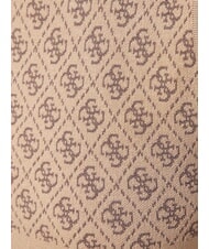 GUESS RN LISE 4G Tanktop mit Stehkragen Kaffee und Travertin - T-Shirts und Tops f&uuml;r Damen - 5