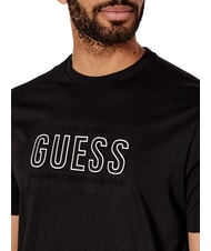 GUESS BSC EMBOSSED LOGO T-Shirt mit gepr&auml;gtem Aufdruck pechschwarz multi - Herren-T-Shirts - 3