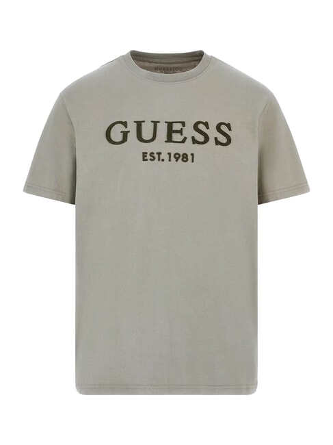 BOX LOGO T-Shirt mit gesticktem Logo moosgr&uuml;n - Herren-T-Shirts