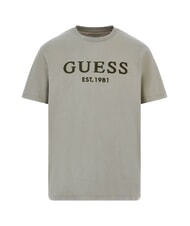 GUESS BOX LOGO T-Shirt mit gesticktem Logo moosgr&uuml;n - Herren-T-Shirts - 4