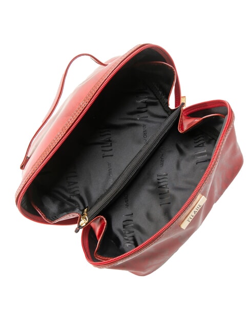 GEO Gro&szlig;er quadratischer Kosmetikkoffer gl&auml;nzend rot - Beauty-Case