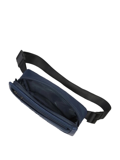 S140 G&uuml;rteltasche aus recyceltem Stoff Blau - H&uuml;fttaschen