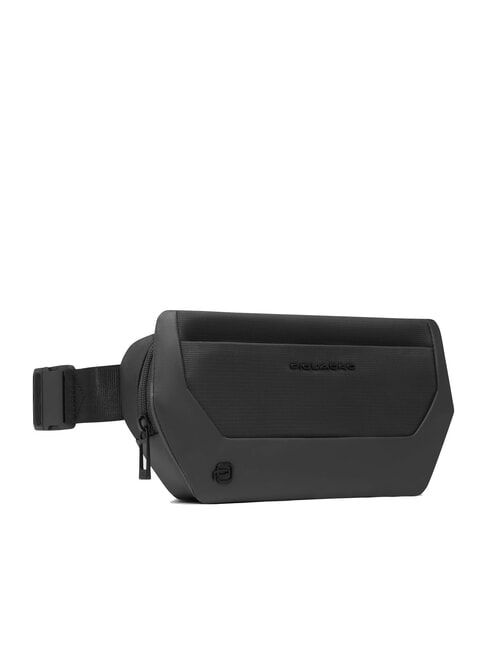 S140 G&uuml;rteltasche aus recyceltem Stoff Schwarz - H&uuml;fttaschen