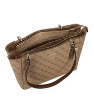 GUESS NOELLE 2  Schultertasche Latte-Logo / braun - Damentaschen - 3
