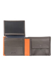 SPALDING SNAP  Ledergeldb&ouml;rse mit M&uuml;nzfach braun/orange - Brieftaschen Herren - 2