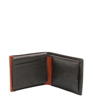 SPALDING SNAP  Ledergeldb&ouml;rse mit M&uuml;nzfach braun/orange - Brieftaschen Herren - 3