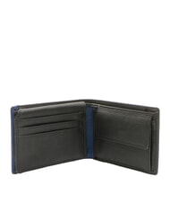 SPALDING SNAP  Herren-Geldb&ouml;rse aus Leder mit M&uuml;nzfach schwarz/marine - Brieftaschen Herren - 3