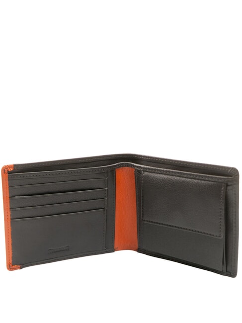 SNAP  Herren Leder Geldb&ouml;rse braun/orange - Brieftaschen Herren