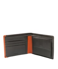 SPALDING SNAP  Herren Leder Geldb&ouml;rse braun/orange - Brieftaschen Herren - 2