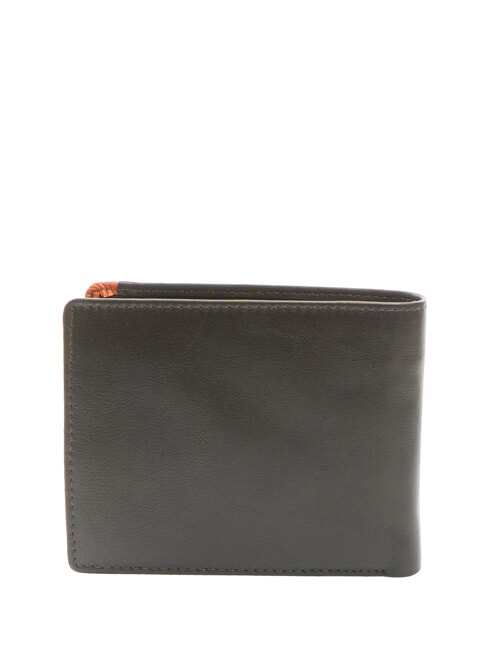 SNAP  Herren Leder Geldb&ouml;rse braun/orange - Brieftaschen Herren