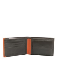 SPALDING STRIPE Lederbrieftasche mit M&uuml;nzfach braun/orange - Brieftaschen Herren - 2