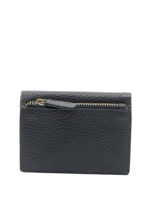 SNAP  Vertikale Geldb&ouml;rse aus geh&auml;mmertem Leder blau - Brieftaschen Herren