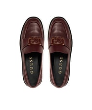 GUESS SHUTTLE3 Ledermokassin ROT - Damenschuhe - 3