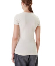 GUESS TRIANGLE FLOWERS Stretch-T-Shirt mit Aufdruck - T-Shirts und Tops f&uuml;r Damen