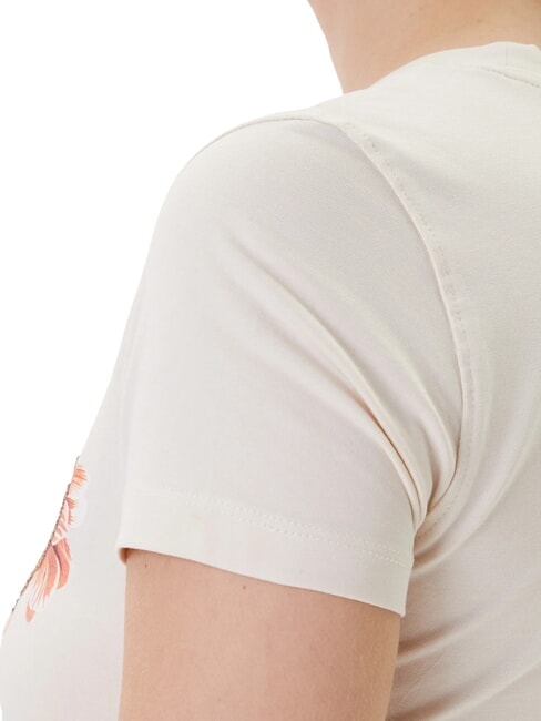 TRIANGLE FLOWERS Stretch-T-Shirt mit Aufdruck Vanille-Rouge - T-Shirts und Tops f&uuml;r Damen