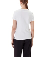 GUESS PEARLS LOVE TRIANGLE T-Shirt mit Print und Applikationen purwei&szlig; - T-Shirts und Tops f&uuml;r Damen - 2