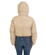 CANADIAN MINGAN Kurze gl&auml;nzende Daunenjacke mit Kapuze recycelte gl&auml;nzende Ziege - Daunenjacken f&uuml;r Damen - 2