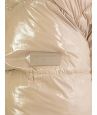 CANADIAN MINGAN Kurze gl&auml;nzende Daunenjacke mit Kapuze recycelte gl&auml;nzende Ziege - Daunenjacken f&uuml;r Damen - 3