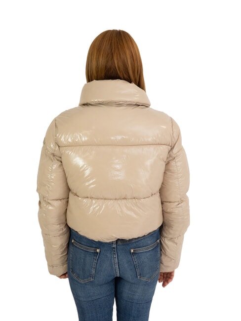 SUMMERSIDE Kurze gl&auml;nzende Daunenjacke recycelte gl&auml;nzende Ziege - Daunenjacken f&uuml;r Damen