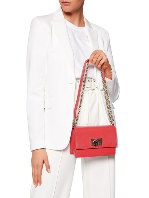 1927 Mini-Umh&auml;ngetasche aus Ares-Leder RUBIN - Damentaschen