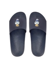 RALPH LAUREN POLO SLIDE Hausschuhe Heritage B&auml;r &ndash; Marineblau - Schuhe Unisex - 5