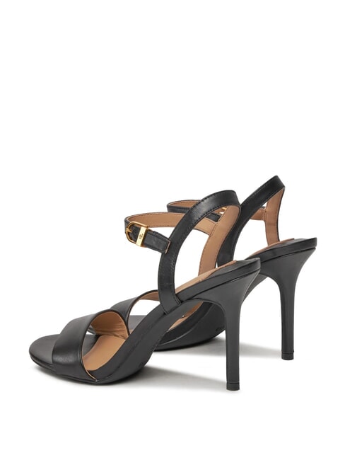 GWEN Hohe Ledersandalen SCHWARZ - Damenschuhe