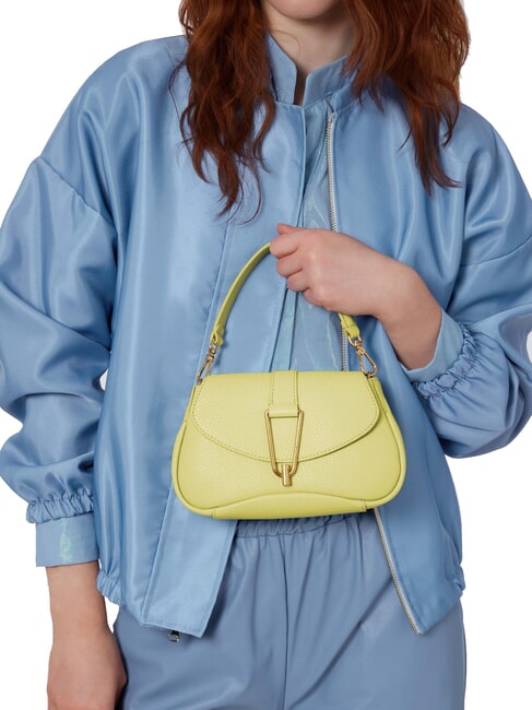 HIMMA Minitasche aus strukturiertem Leder Kalkw&auml;sche - Damentaschen