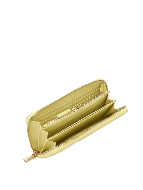 METALLIC SOFT Geldb&ouml;rse aus strukturiertem Leder Kalkw&auml;sche - Brieftaschen Damen