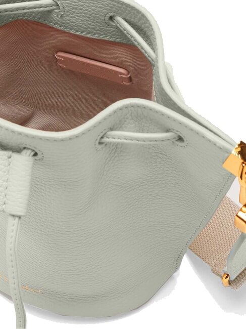 HYLE Mini Bucket-Umh&auml;ngetasche aus Leder Seladongr&uuml;n - Damentaschen