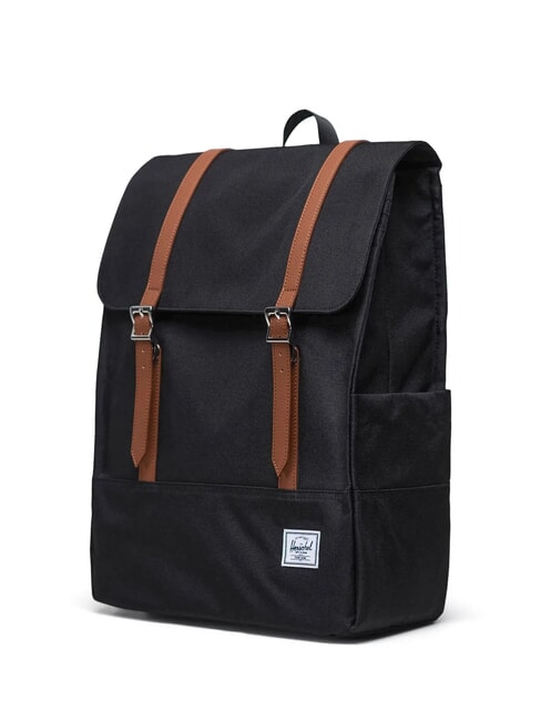 SURVEY  Rucksack aus recyceltem PET SCHWARZ - Rucks&auml;cke f&uuml;r Schule &amp; Freizeit