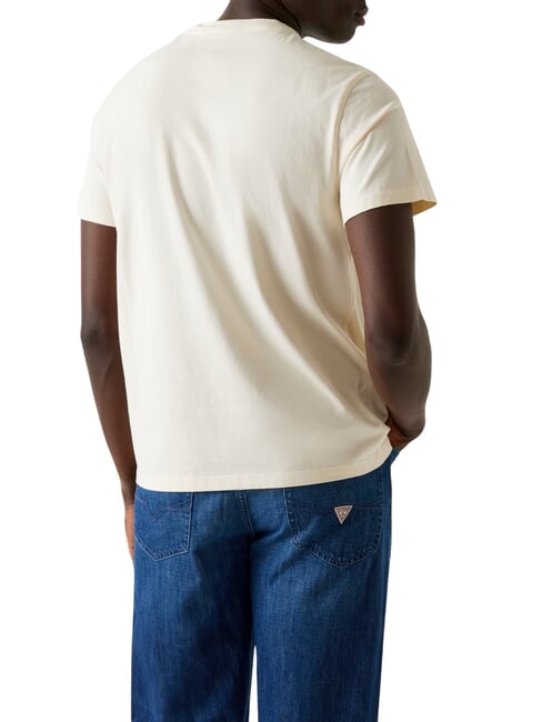 BOX LOGO T-Shirt mit gesticktem Logo Perlwei&szlig; - Herren-T-Shirts