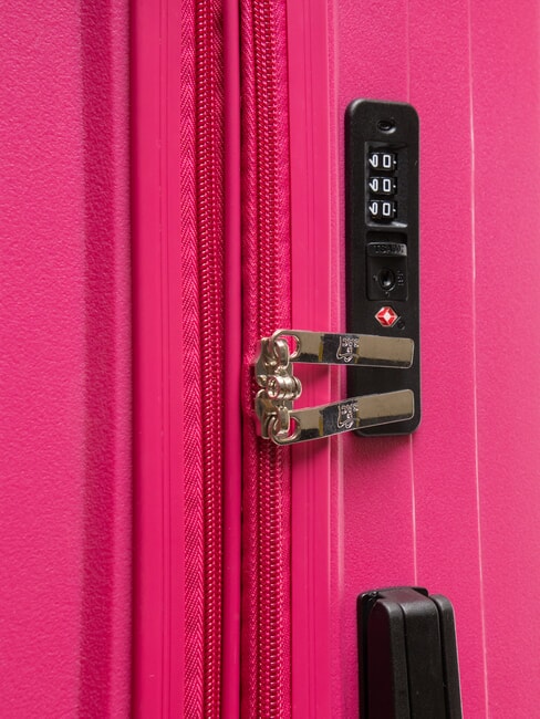 AIR FLOW Gro&szlig;er erweiterbarer Trolley Pfirsichrot - Harte Trolleys