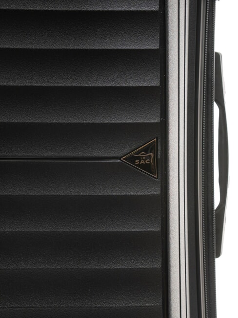 AIR FLOW Mittelgro&szlig;er erweiterbarer Trolley Schwarz - Harte Trolleys