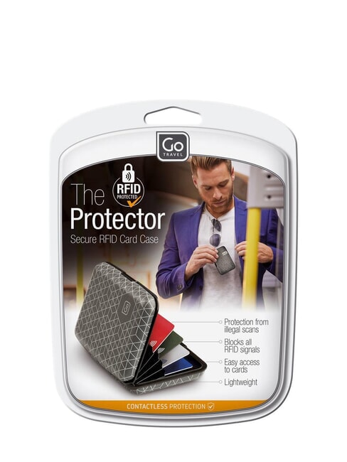 GO  Starrer RFID-blockierender Kartenhalter Schwarz - Reisezubeh&ouml;r