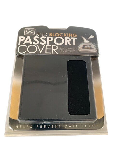 GO  Reisepassh&uuml;lle aus Leder Schwarz - Reisezubeh&ouml;r