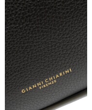 GIANNI CHIARINI HELENA ROUND Kleine Umh&auml;ngetasche aus Leder Schwarz - Damentaschen - 4