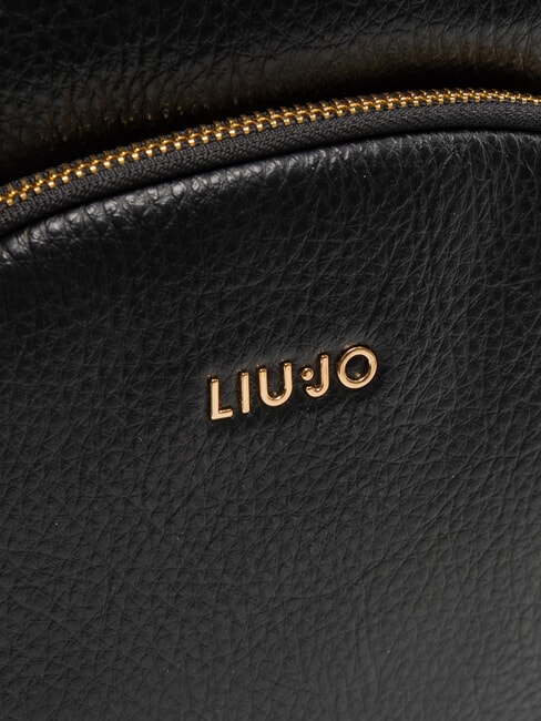 MANHATTAN Mittelgro&szlig;er runder Rucksack mit Tasche SCHWARZ - Damentaschen