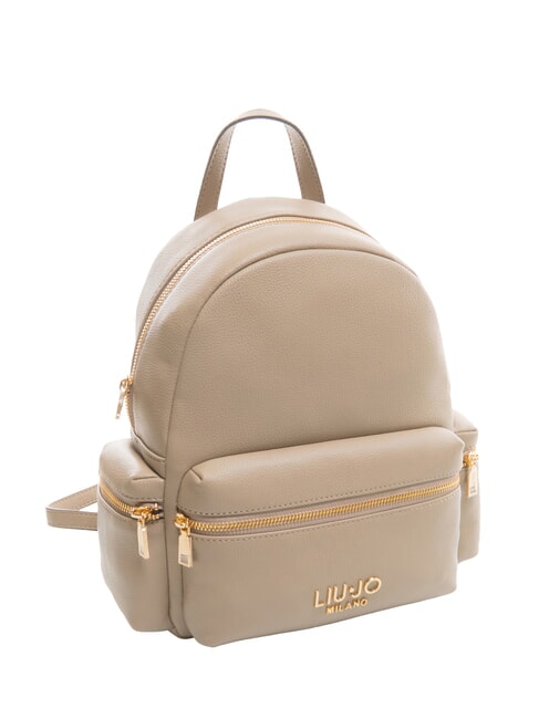 EVRIM Mittlerer Rucksack mit Taschen W&uuml;stentaupe - Damentaschen