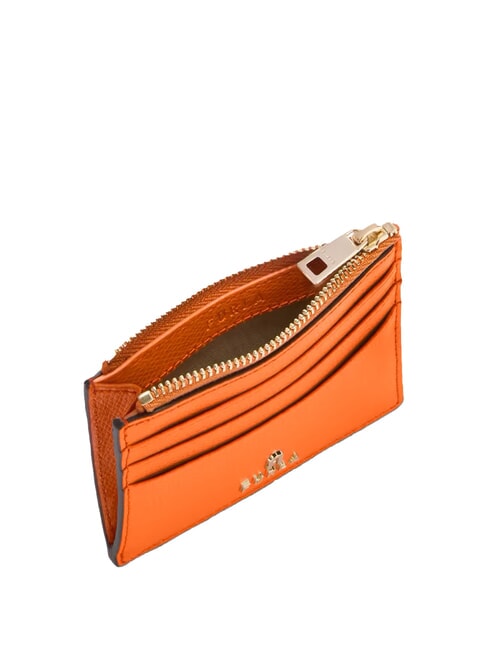 CAMELIA Kartenetui/Geldb&ouml;rse aus Leder Paprika - Brieftaschen Damen