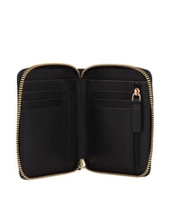 THE BRIDGE CECILIA Mittelgro&szlig;e Lederbrieftasche mit umlaufendem Rei&szlig;verschluss Schwarzes Gold - Brieftaschen Damen - 2
