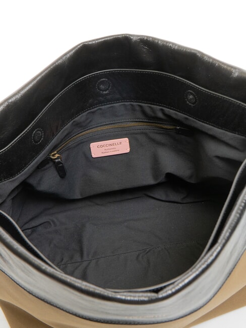 CAMPIONARIO - 25 TRENCH Weiche Umh&auml;ngetasche RIFF / SCHWARZ - Damentaschen