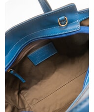 THE BRIDGE ELETTRA Lederhandtasche mit Schultergurt kurze Jeans Gold - Damentaschen - 5